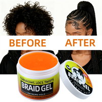 Pommade Coiffante Professionnelle à Séchage Rapide pour Tresses, Twists, Ondulations, Cornrows et Locks – Fixation Extra Forte pour Cheveux Bouclés – Marques Blanches