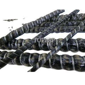 La barra de refuerzo BFRP de alta resistencia con fibra sólida de basalto para la construcción ofrece servicios de procesamiento de doblado y corte - Product Image 5