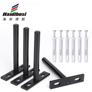 Haidibosi Concealed Shelf Support T-Shaped Wall Mount <b>Bracket</b> 4 Inch Iron Powder Coating For Wooden Board Hanging - Product Image 1