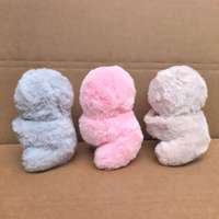 Boneka Plush Mirumi 2026, Robot Burung Hantu Koala Pemalu, Gantungan Tas, Warna Pink Beige Abu-abu, Boneka Hewan Lembut, Logo Custom untuk Hadiah