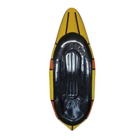 Packraft kayak d'eau vive durable Frontier Outdoor Recreation River Lake avec plancher surélevé intégré