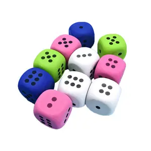 彩色定制EVA泡沫斑点和儿童数字骰子