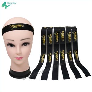 Fascia di pizzo personalizzata a buon mercato per donne fascia elastica bassa per la testa di MOQ - Product Image 3