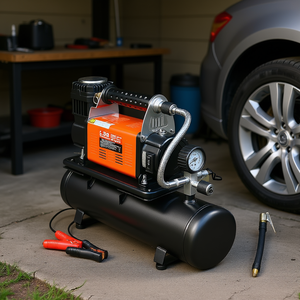 Compresor de Aire Portátil Veyor, Tanque de 6L, 6.35CFM, 150PSI, Inflador de Neumáticos de 12V, Cilindro Único - Product Image 2