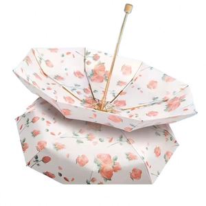 Parapluie de poche pliable OEM, nouveau design, anti-UV, mini, compact, avec logo, idéal pour les voyages et le téléphone - Product Image 1