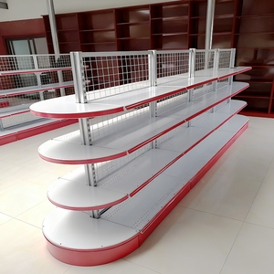 Siêu thị thương mại Kệ hiển thị nhiều tầng cho cửa hàng tạp hóa, kệ có thể điều chỉnh cho các sản phẩm thực phẩm và đồ uống - Product Image 5