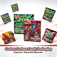 Sacs Mylar découpés sur mesure avec impression personnalisée, refermables, anti-odeur, en forme spéciale, pour fleurs et bonbons, 3.5g, 8ème, 3.5, 7g, Cali Pack, avec coffret