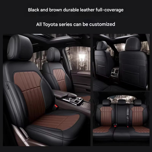 Coprisedili Auto in Pelle Universali Personalizzati OEM, Resistenti alle Macchie, Copertura Completa per Quattro Stagioni, per 5 Posti - Product Image 4