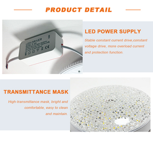 ไฟแผง LED ทรงกลม 10W 18W 24W 36W 48W แบบติดตั้งบนพื้นผิว/ฝังเพดาน ดีไซน์ทันสมัย 3CCT/4CCT วัสดุโลหะ - Product Image 4