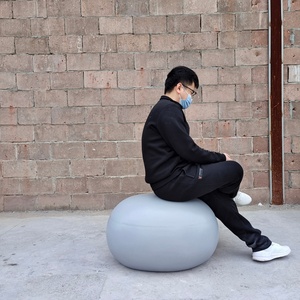 Wholesale Custom Garden Plant Pot China Manufacturer's Egg Oval Shaped Fiber Clay Flower Pot Cheaper Option for Home Office Use - Product Image 3