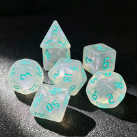 Prix de gros usine : Ensemble de dés polyédriques en acrylique à paillettes pour D&D, Dungeons and Dragons, RPG et jeux de table