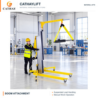 Plateforme de levage manuelle économique 3,5/5/6,5/8 m, élévateur de marchandises quatre tailles avec capacité de charge de 200-400 kg et câble en acier