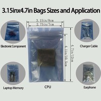 ESD Emballage Sacs Électriques Produit PCB De Protection Blindage Sac/Électronique Emballage Antistatique Blindage Sac