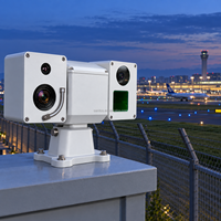 Caméra de surveillance thermique longue portée PTZ pour la sécurité des périmètres aéroportuaires