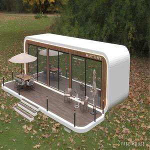 Casa contenedor de cobertizo de manzana ligera con certificación CE | A prueba de lluvia y Sol | Construcción de exportación Vivienda temporal - Product Image 3