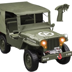 JJRC c8815 1/10 1941 willys Mb xe tải quân sự 4WD RC bánh xích đá RTR leo 2.4G tỷ lệ thuận với điều khiển từ xa <span class=keywords><strong>W</strong></span>/winch tán - Product Image 2