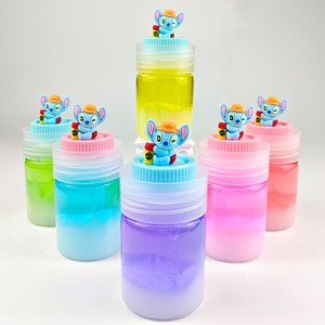 Vente en gros de slime parfumé à double couche extra-extensible, slime cristallin avec un adorable Stitch - Product Image 5