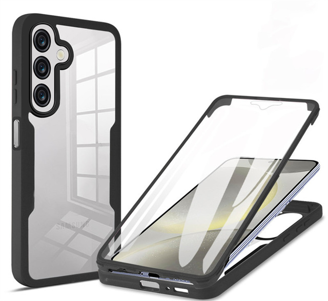 360 Full Body Screen Protector Transparent Case for Samsung Galaxy S25 Edge / S25 FE / A37 A26 A17 A07 A16 M06 Shockproof Cover