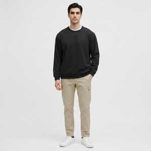 Sudadera con Capucha Personalizada 100% Algodón Felpa, Color Sólido, Puños Acanalados, Tejido Resistente, Transpirable, Secado Rápido, Estilo Vintage - Product Image 1