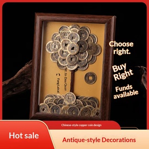 Árbol de la Fortuna de los Cinco Emperadores Hecho a Mano, Adorno y Marco de Fotos para Decoración de Escritorio/Sala de Estar/Oficina/Recepción - Product Image 5
