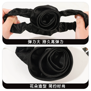 ชุดเครื่องประดับผมแบบผูกเป็นแถบยางยืดสำหรับเจ้าสาวผ้าซาติน2024สำหรับงานแต่งงานดีไซน์ทันสมัย - Product Image 4
