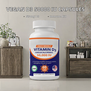Cápsulas de Vitamina D3 Vegana para Adultos, 50000 UI, con Etiqueta Personalizada de Fábrica, para Apoyo Inmunológico - Product Image 2