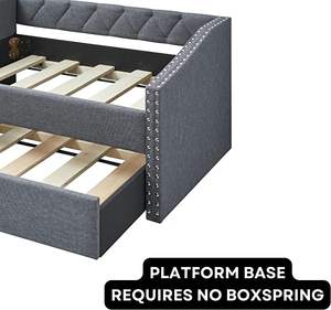 Cama para Perros con Ruedas y 2 Cojines de Espuma Extraíbles, Sofá Elevado para Mascotas - Product Image 3