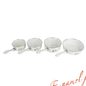 Olla de Cocina Esmaltada Blanca <span class=keywords><strong>Vintage</strong></span> para Desayuno, Antiadherente, para Cocinar Arroz, Leche y Sopa, para Cocina - Product Image 5