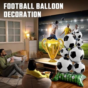 Ballons en aluminium brillants Football et Trophée, lot de 3, géants, sur pied, <span class=keywords><strong>pour</strong></span> décoration de fête, thème sportif, <span class=keywords><strong>anniversaire</strong></span> <span class=keywords><strong>pour</strong></span> garçons et hommes - Product Image 5