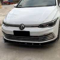 Accessoires de voiture ABS Pare-chocs avant Splitter Lip Diffuser Body Kit Spoiler Pour Volkswagen VW Golf 8 MK8 2020