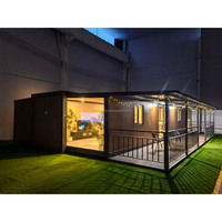Maison préfabriquée extensible de 30 pieds, maison-conteneur à double aile pour habitation résidentielle