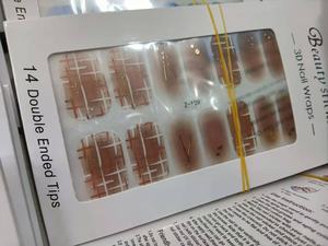 Vente en gros Non-toxique 100% vrai vernis à ongles bandes autocollant strass bâton-on manucure décoration vernis <span class=keywords><strong>Patch</strong></span> enveloppes autocollant - Product Image 6