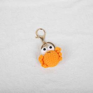 Llavero de <span class=keywords><strong>Cangrejo</strong></span> Pequeño Hecho a Mano, Colgante de Dibujos Animados, Mini Adorno para Bolsa, Accesorios para Parejas - Product Image 4