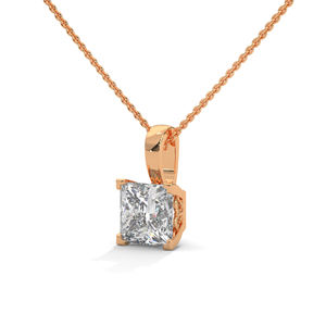 เครื่องประดับเพชรเพาะเลี้ยงในห้องปฏิบัติการ จี้ทองคำชมพู ดีไซน์หรูหรา เหมาะสำหรับสวมใส่ทุกวัน โอกาสพิเศษ และความหรูหราเหนือกาลเวลา - Product Image 2