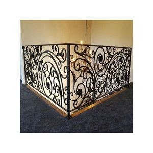 Prima Moderne Smeedijzeren Trapleuning/Hete Verkoop Glazen Trapbaluster/Roestvrijstalen Houten Leuning - Product Image 4