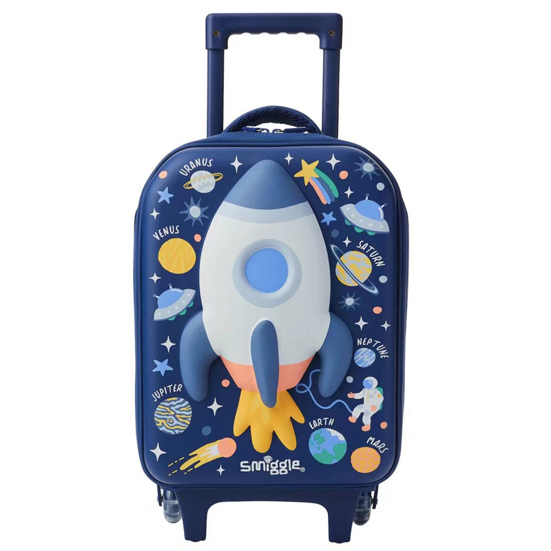 Valise trolley fusée bleu moyen