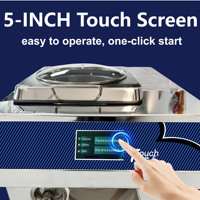 Machine à crème glacée professionnelle Mvckyi 60L/H, machine à gelato avec pasteurisateur intégré, congélateur discontinu et pasteurisateur