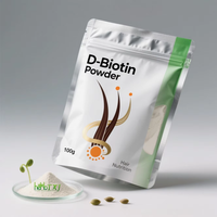 OEM/ODM Poudre de Biotine (Vitamine B7/Vitamine H/D-biotine) de Haute Pureté 99% – Matière Première Cosmétique pour la Croissance Capillaire
