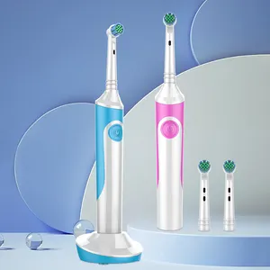 Cheap Bulk Alta Qualidade Inteligente 360 Graus Redonda Limpeza Sônica Água Flossing Escova De Dentes Recarregável Escova De Dentes Elétrica