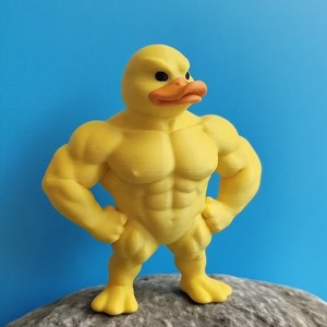 New Creative Muscular Duck With Six Pack Abs Animal Model Statue Funny Home <b>Desk</b> Decor Novelty Gift for Kids Prank <b>Toy</b> - Product Image 2