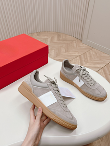 Chaussures décontractées en daim à rivets, style rétro, tendance, en cuir véritable, souples et respirantes, pour l'été - Product Image 4