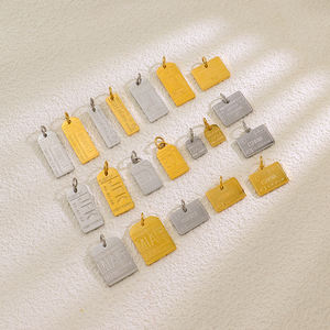 Étiquettes à bagages d'aéroport du monde entier, cartes postales de voyage, pendentifs pour la fabrication de bijoux DIY, breloques en acier inoxydable en gros - Product Image 3