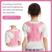 Ceinture de soutien lombaire pour enfants, réglable, confortable, protection professionnelle, correction de la posture du dos, nylon et coton
