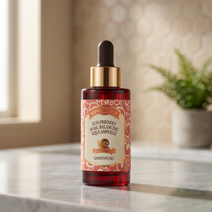 Saint Peau Eco-friendly Snail Aqua Ampoule Anti-envejecimiento Hidratante 30ml Cuidado facial para mujeres - Product Image 3