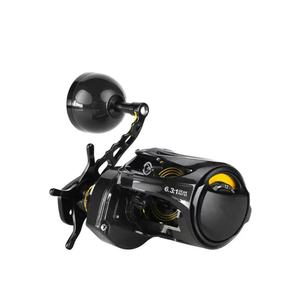 Moulinets de pêche à <span class=keywords><strong>la</strong></span> traîne en métal pour eau salée, 16 kg de résistance maximale, rapport 6.3:1, frein magnétique, corps en fibre de carbone, 6+1BB, pour <span class=keywords><strong>la</strong></span> pêche au snakehead et <span class=keywords><strong>la</strong></span> pêche au jigging lent - Product Image 2