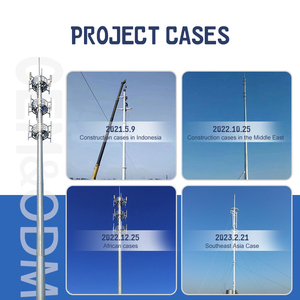 Sản xuất tại Trung Quốc 30 Meter thép mạ kẽm cực Viễn Thông monopole Antenna tháp Viễn Thông tháp & phụ kiện - Product Image 5
