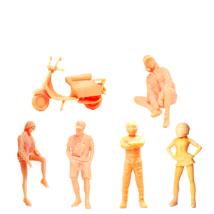Modellino in Resina di Motociclista Femminile <span class=keywords><strong>e</strong></span> Maschile in Scala 1:64, Figurina da Collezione per Appassionati di Moto - Product Image 1