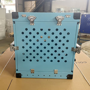 CAJA PLEGABLE portátil para mascotas, jaula de Metal para perros, accesorios de viaje para coche, caja de cartón clásica - Product Image 5