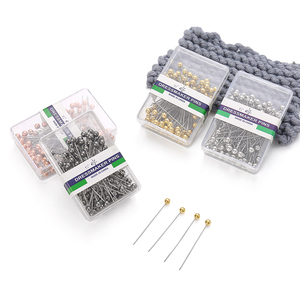 JP Boîte de 100 38cm épingles à coudre à tête de perle colorée <span class=keywords><strong>aiguilles</strong></span> à pousser <span class=keywords><strong>droites</strong></span> pour la couture outils de positionnement de couture - Product Image 6