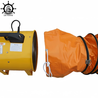 Tuyau de ventilation flexible antidéflagrant marin IMPA 591422 en PVC, pliable en spirale, orange, pour souffleur de navire